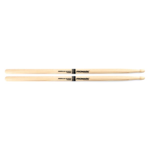 Promark TX5BW Classic 5B Hickory Oval Tip Drum Sticks