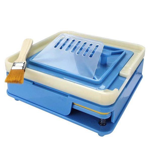 Blue Capsule Tray - 100-Cell Capsule Filling Tray - Pharmaceutical Tray Set