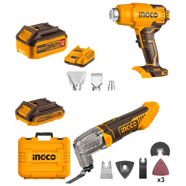 Ingco - Lithium-Ion Cordless 2 Piece Combo Kit (20V)