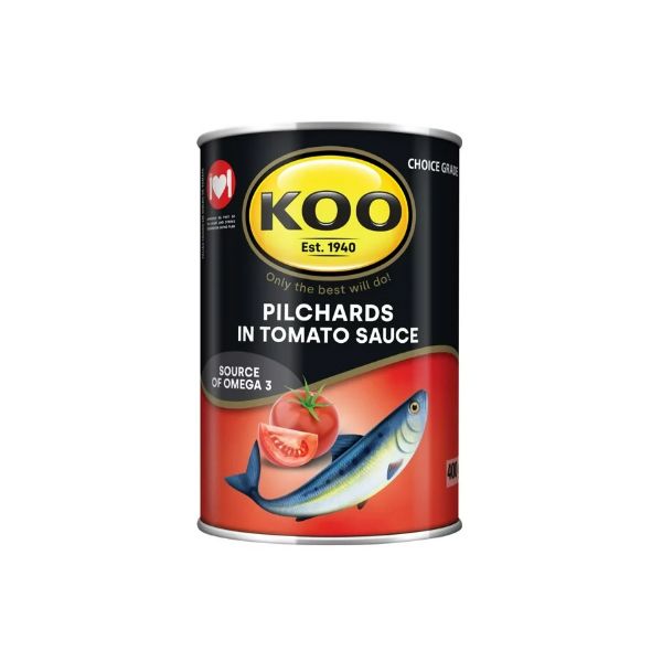 Koo Canned Pilchards in Tomato Sauce 12 x 400g Shop Today. Get it