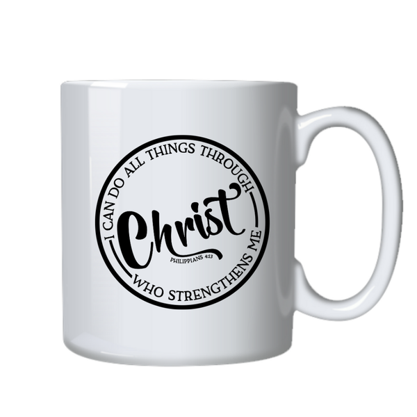 Things Through Christ Christian Theme Birthday Christmas Gift Cup Mug 402