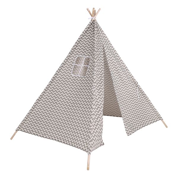 Just For Kids Play Tent Teepee - White