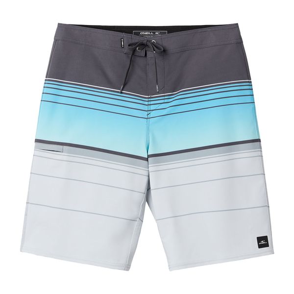 O'Neill Men's Hyperfreak Heat Stripe 21 Boardshort - Fog