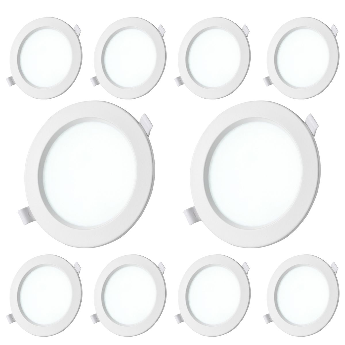 10Piece Down Lights Dimmable Recessed Light Fixture Downlight LED