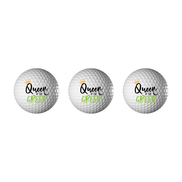 Personalised Golf Balls - Queen of the Green