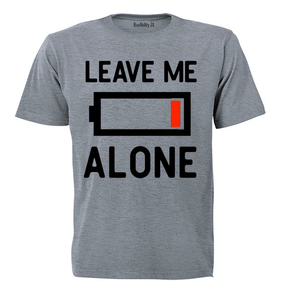 Leave Me Alone - Mens - T-Shirt - White