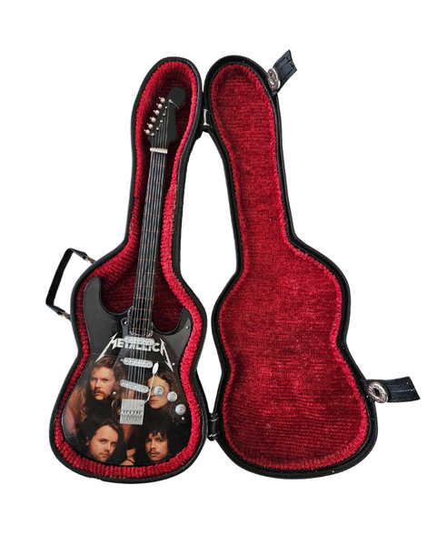 Mini Metallica Guitar Decor Piece with Hardcase