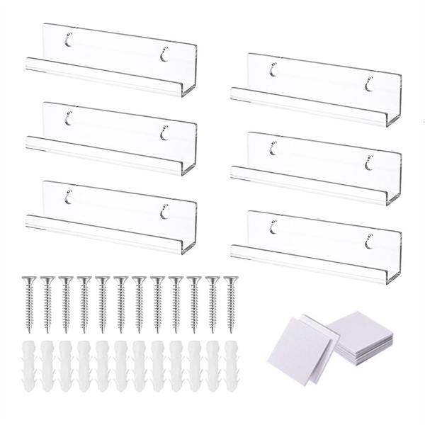 Acrylic Record Shelf for Display, Vinyl Record Display Holder(7Inch)B