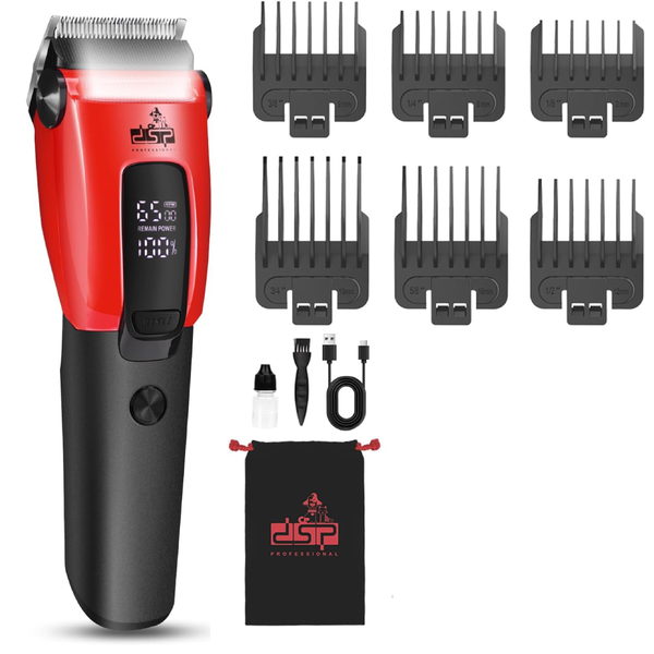 Dog Clippers Pet Cat Gooming Kit with LED Display &amp; Spotlight &amp; 3 Speeds