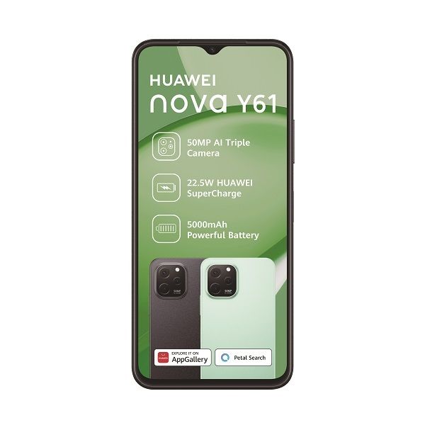 Huawei Nova Y61 (6GB+64GB) LTE Dual Sim Smartphone - Mint Green