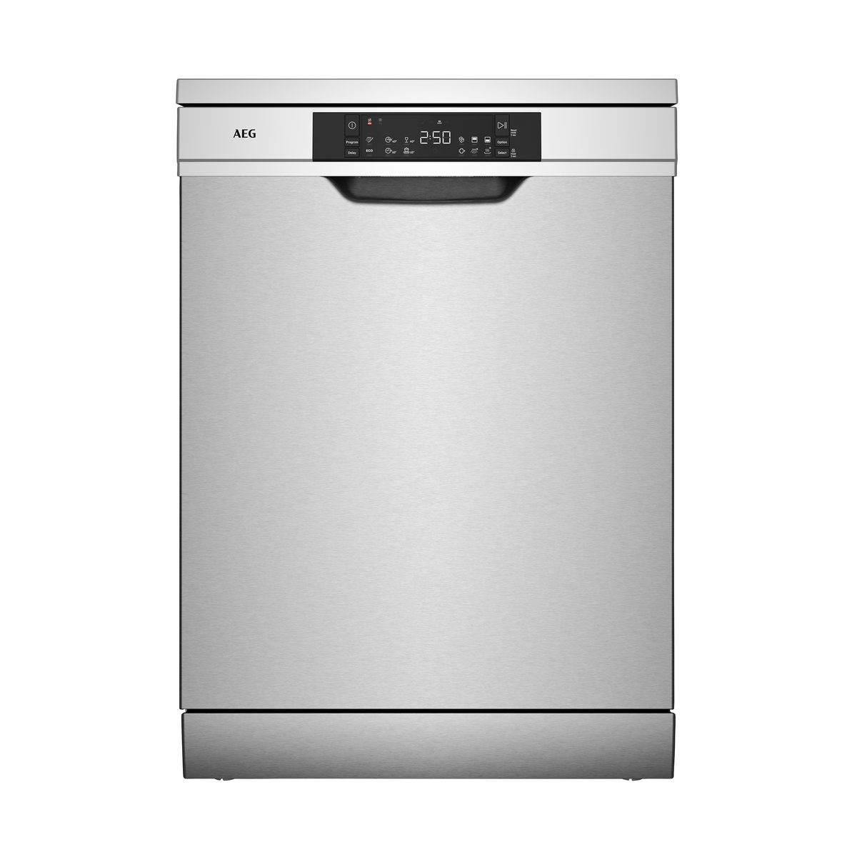 AEG 60cm 5000 Series freestanding dishwasher with 15 place settings