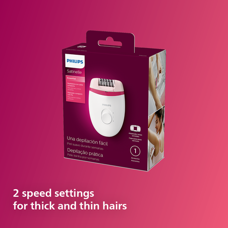 Philips Satinelle Essential Compact Corded Epilator, Shop Today. Get it  Tomorrow!