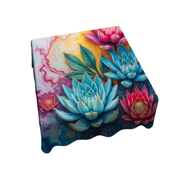 Protea &amp; Succulent Colorwave Square Tablecloth