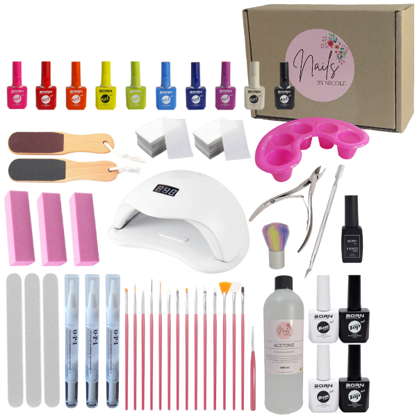Nail Tech Gel Starter Kit - Nails by Nicole - 35 Piece
