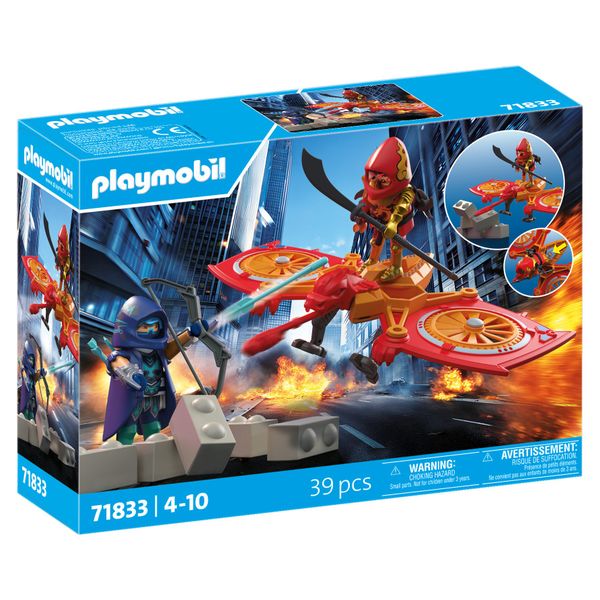 Playmobil Heroes - Hero Drone Fight with Evil Ninja (39 Pieces)
