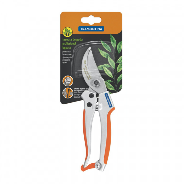 Tramontina Professional Bypass Pruner - Orange