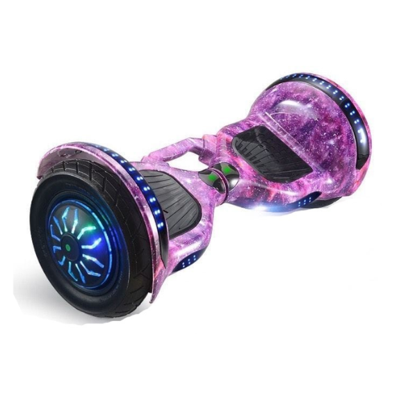 10" Self-Balance Hoverboard with Bluetooth and Remote - Pink Galaxy