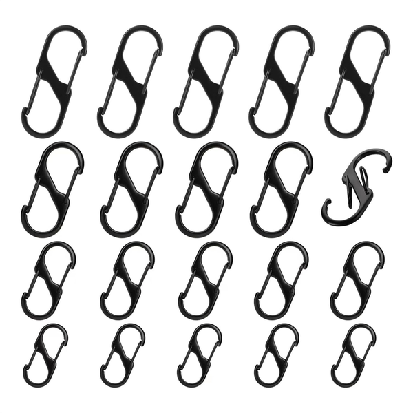 Zipper Clips Anti Theft, 20 Pcs Zipper Pull Locks for Backpacks, Dual Sprin