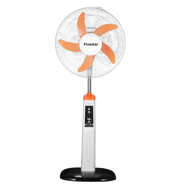 Rechargeable Pedestal / Solar Fan 16" - LED &amp; Remote Control