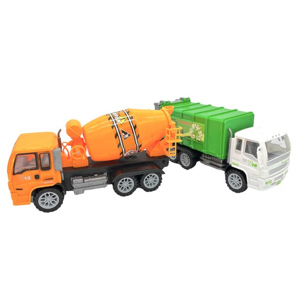 Toy Construction Truck Set Toys for Boys - Set of 2 Toy Cars