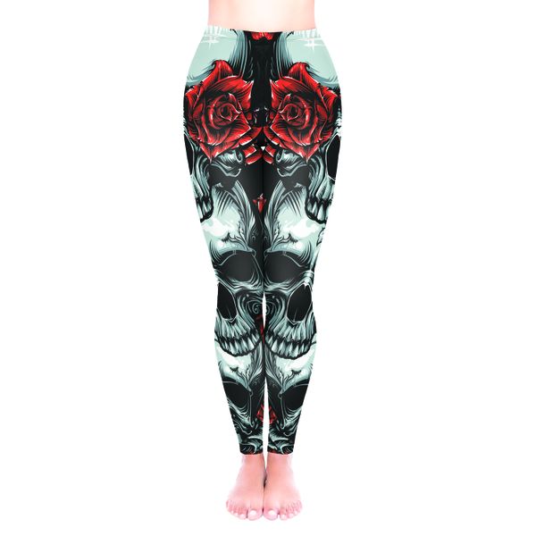 LaLa Leggings (Skull n Roses)