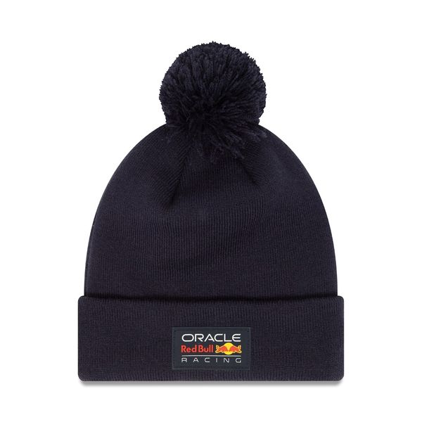 Red Bull Racing Essential Blue Bobble Knit Beanie