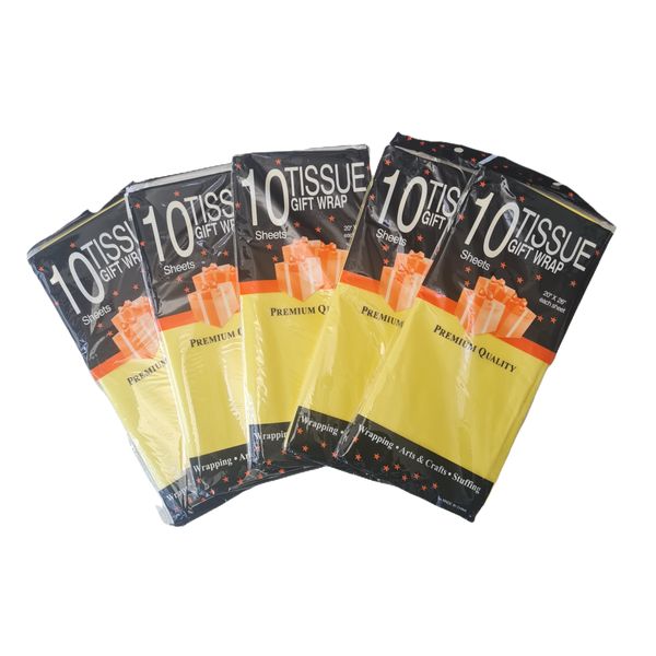 Yellow Tissue Paper/Gift Wrap - 50 pcs