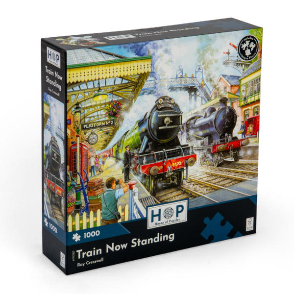 House of Puzzles - Train Now Standing - 1000 Piece Jigsaw Puzzle