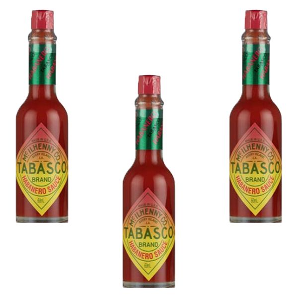 Tabasco Habanero Sauce - 3 x 60ml