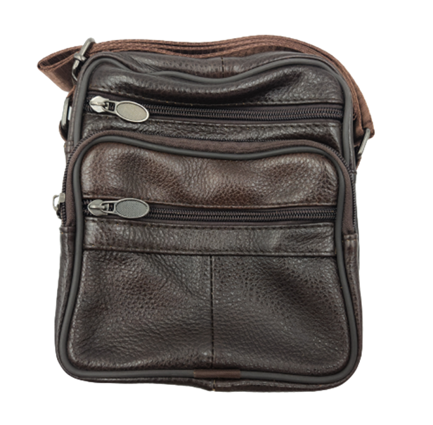 Men's Leather Sling Bag Large - Brown | Shop Today. Get it Tomorrow ...