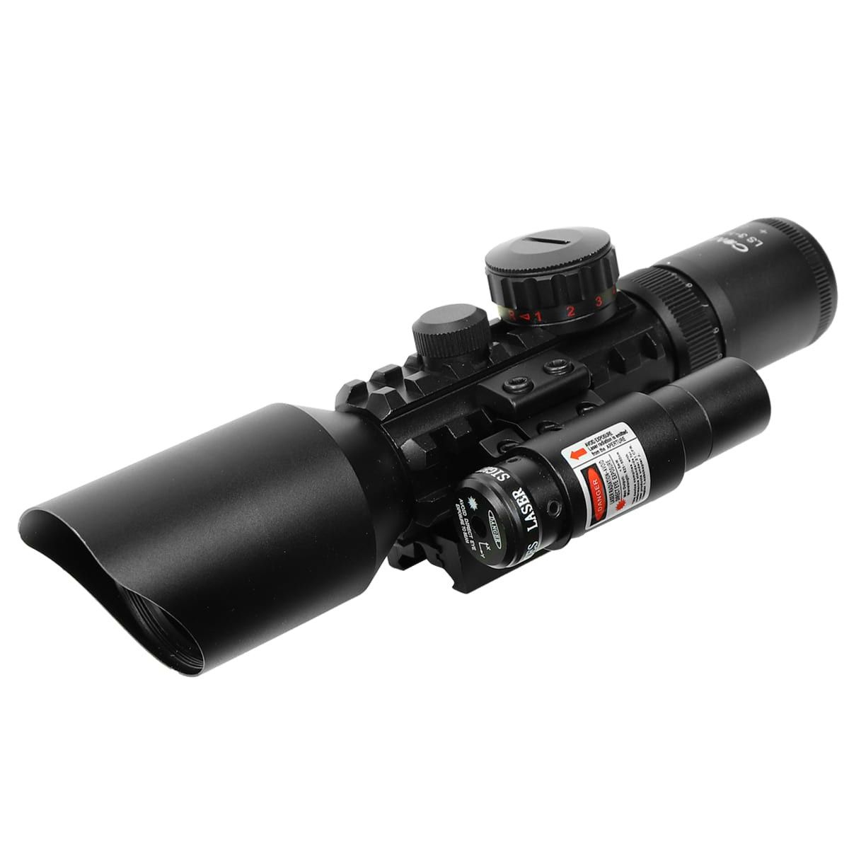 Scopes PLA 3x 10x Tactical Rifle Scope With Laser Sight JD58 for