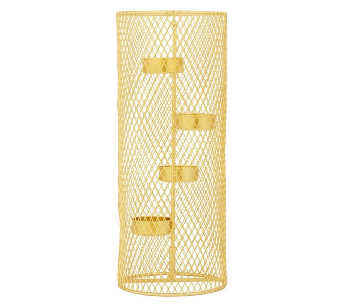 Mesh Candle Holder Gold (110 x 275 mm)