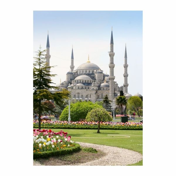 Blue Mosque Garden Istanbul Poster - A1