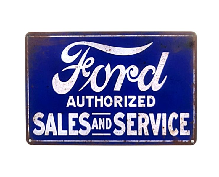 Ford Authorized Vintage Style Metal Bar Sign for Cafe - Bar - Pub Wall Decor