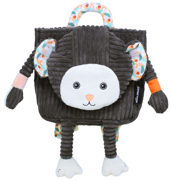 Les Deglingos Toddler Backpack Marmoset Monkey - 25cm