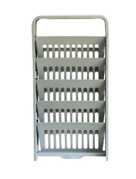Portable 5 Tier Book Shelf -Grey