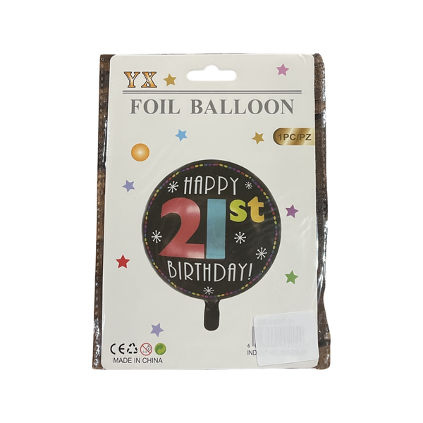 Balloon 21 Milestone Birthday Balloon
