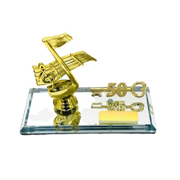 50th Key Music Note Gold with Engraving Plate