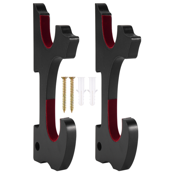 Sword Wall Mount 2/Set 1-Tier Padded Hook Katana Holder,1-Tier-Pad