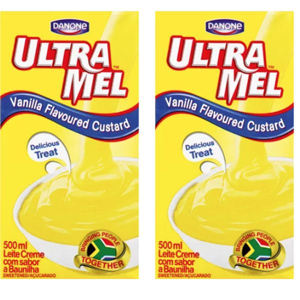 Danone Ultra Mel UHT Vanilla Custard - 2 x 500ml