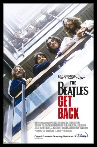 The Beatles - Get Back Poster with Black Frame
