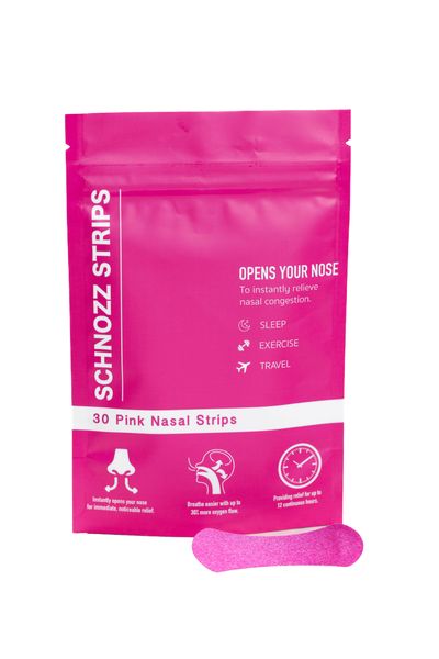 Schnozz Strips Pink Silk Nasal Strips