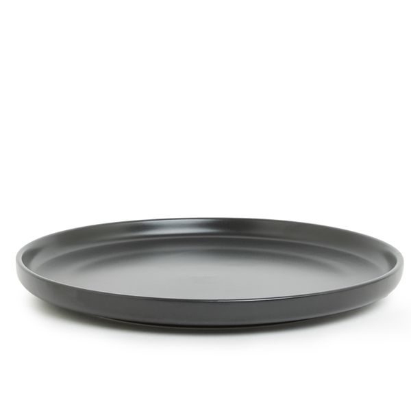 George &amp; Mason - Black Ceramic Stackable 4 Pack Dinner Plates