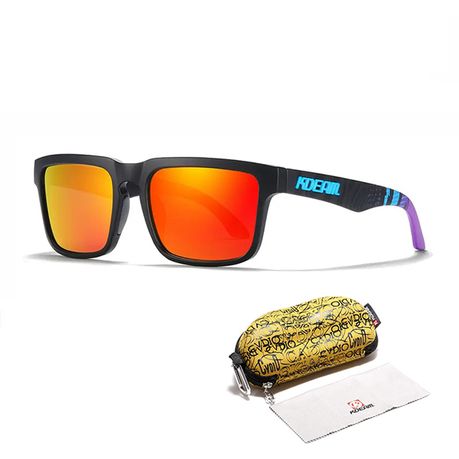 Sunstorm - Orange Polarised Lifestyle Sunglasses for Men + Yellow