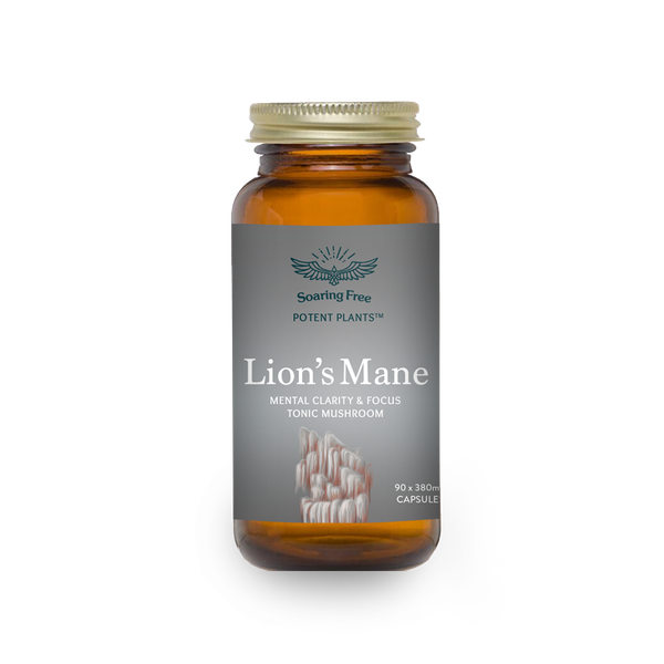 Soaring Free Potent Plants - Organic Lion's Mane Mushroom 90 Capsules