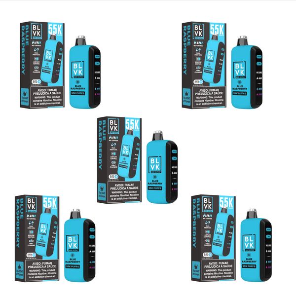 BLVK Ultra 55k Disposable Vape - Blue Raspberry (Pack of 5)
