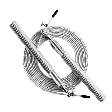 3M Steel Skipping Rope for Men & Women - Silver Image