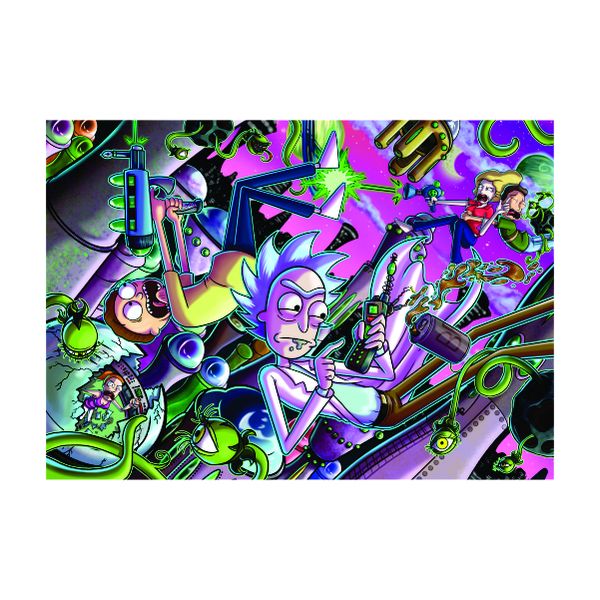Rick and Morty Abstract Color - A1 poster