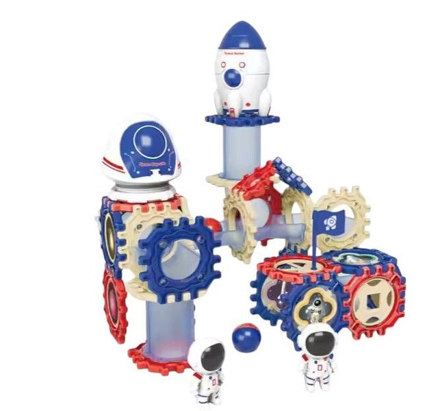 Kids-Up 191 Pieces DIY STEM Marble Run Maze Space Building Blocks Set