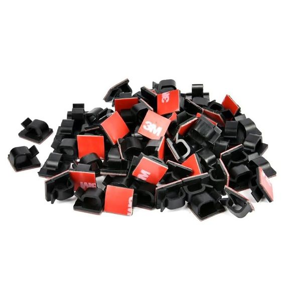Acrylic Cable Organizer Clips with Adhesive, Adhesive Cable Clips, 70PCS